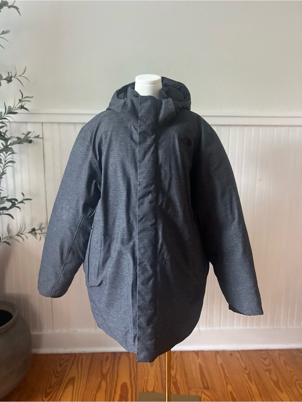 Men’s The North Face Gore-Tex 550‎ Down Filled Gray/black Parka Jacket Size XXL